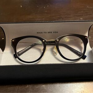 Warby Parker Dark Blue Round Glasses